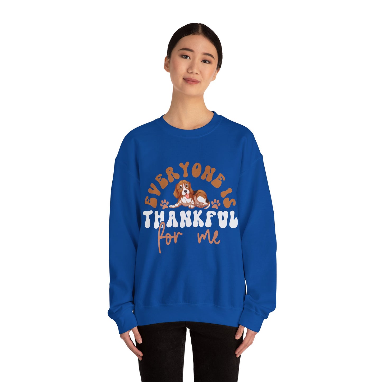 Cozy Thanksgiving Unisex Crewneck Sweatshirt – 'Everyone is Thankful For Me' Design