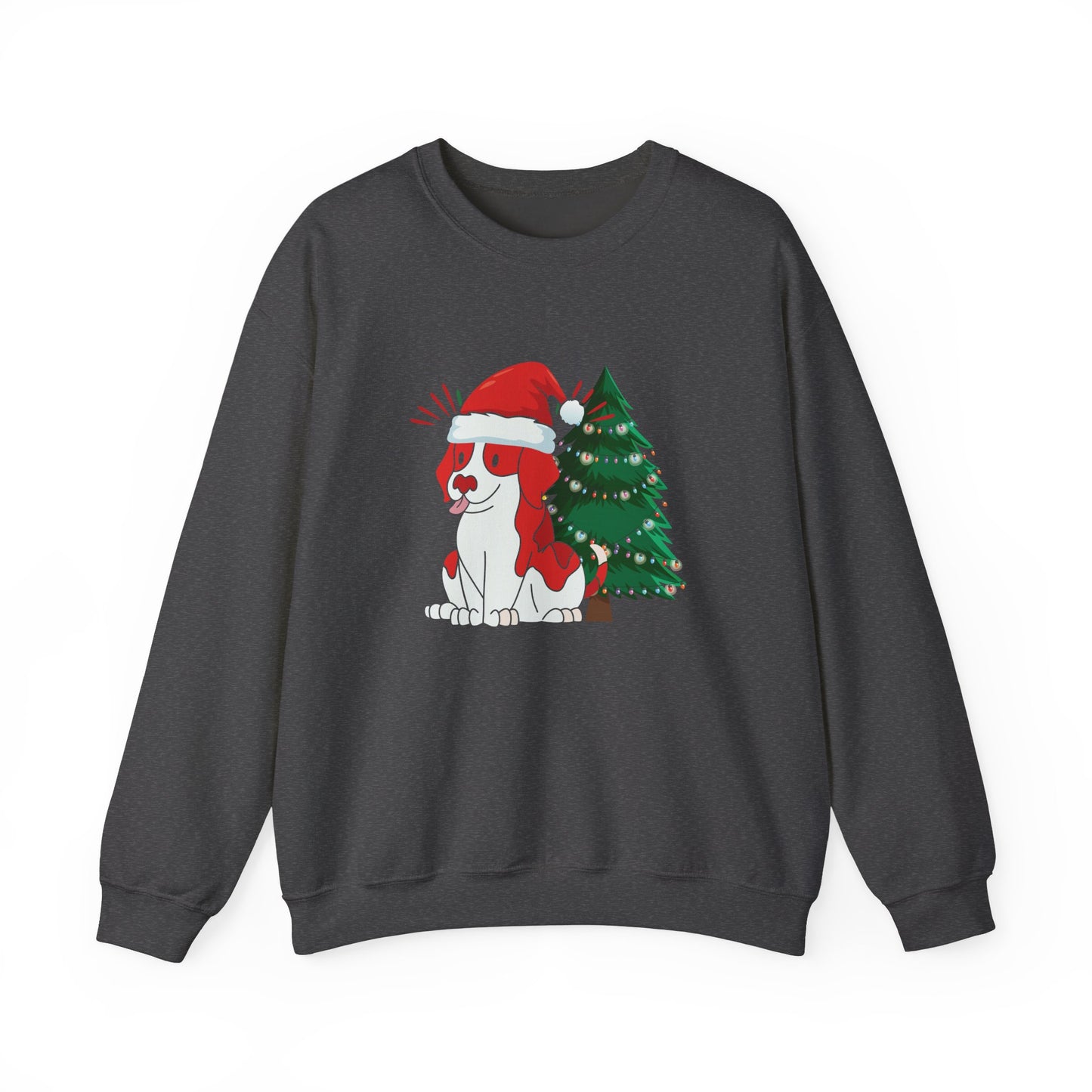 Christmas Dog Sweatshirt- Unisex Heavy Blend Crewneck Sweatshirt