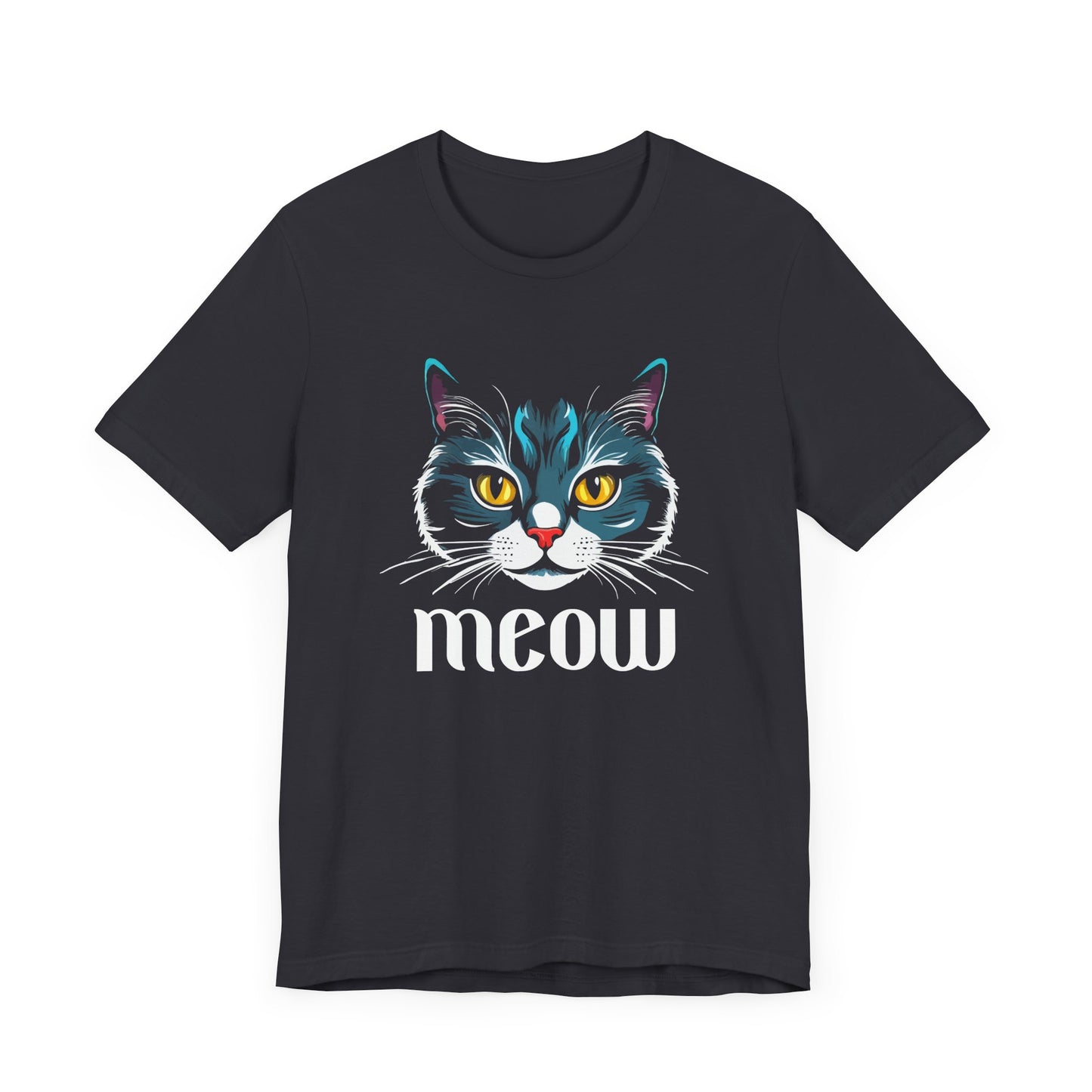 Meow Cat Lover Unisex Jersey T-Shirt