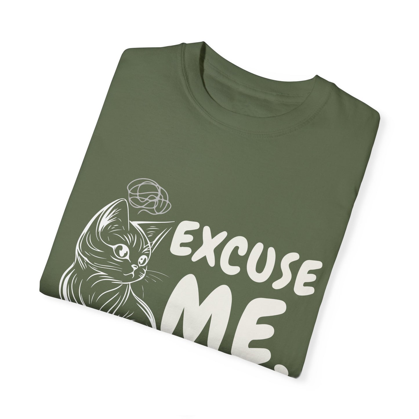 Cats Lover Tee - Overthinking Cute Unisex Shirt - excuse me let me overthink while looking cute