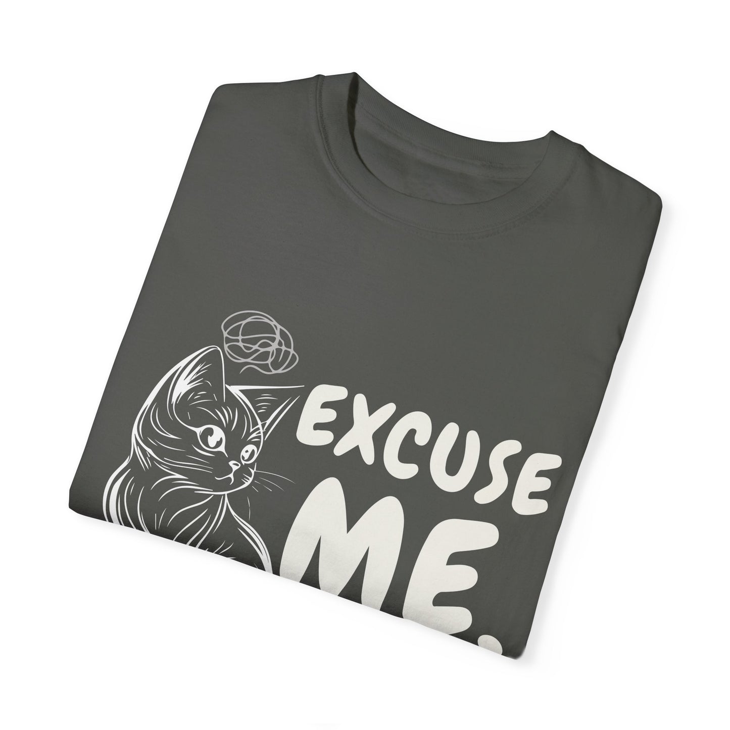 Cats Lover Tee - Overthinking Cute Unisex Shirt - excuse me let me overthink while looking cute