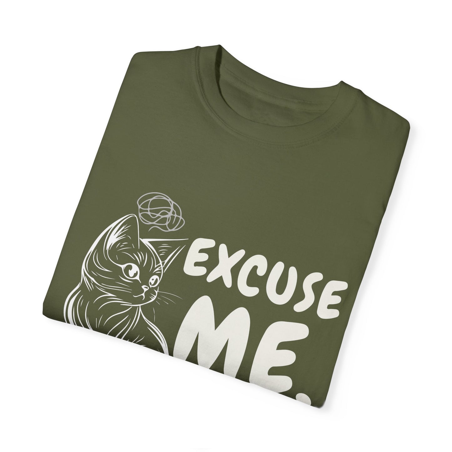 Cats Lover Tee - Overthinking Cute Unisex Shirt - excuse me let me overthink while looking cute