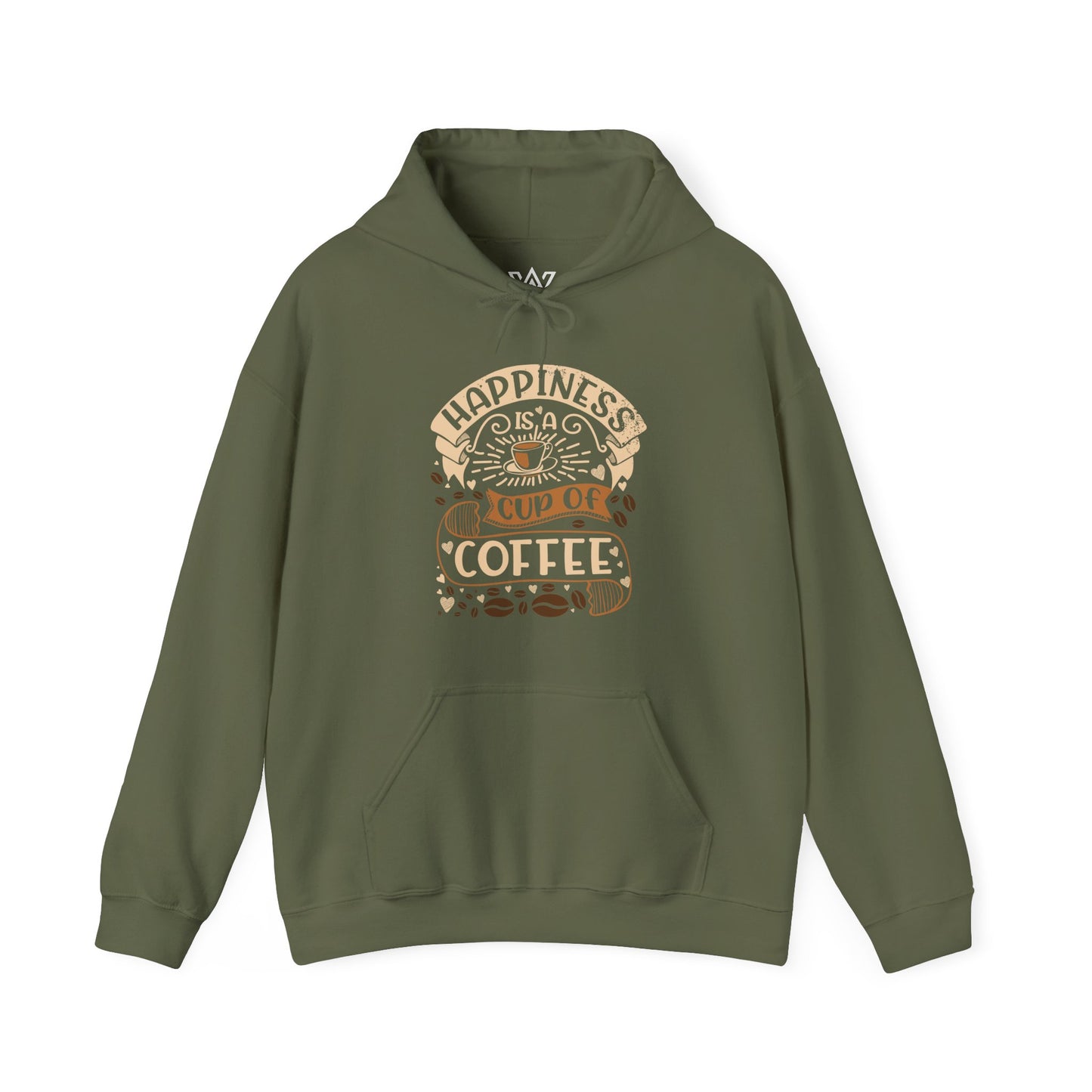 Happiness is a Cup of Coffee – Coffee Lover Unisex Heavy Blend™ Hooded Sweatshirt