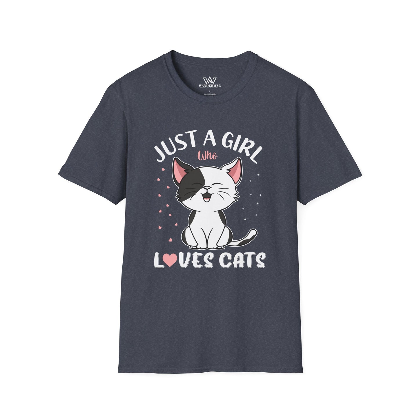 Just a Girl Who Loves Cats – Cat Lover Women's Soft-Style T-Shirt