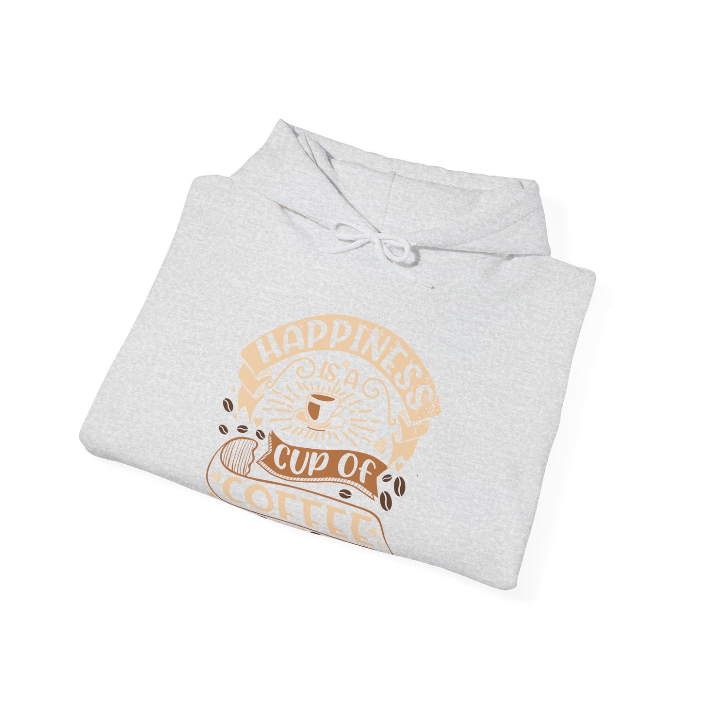 Happiness is a Cup of Coffee – Coffee Lover Unisex Heavy Blend™ Hooded Sweatshirt