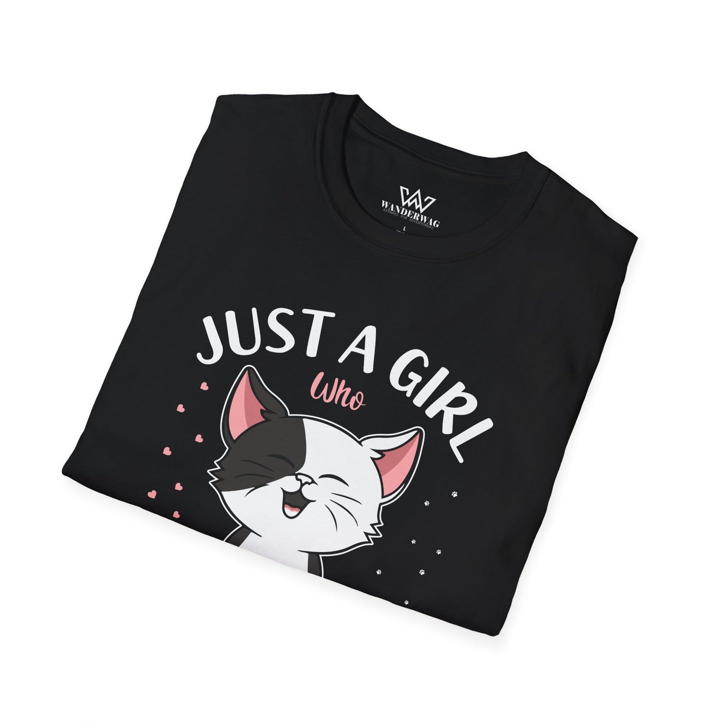 Just a Girl Who Loves Cats – Cat Lover Women's Soft-Style T-Shirt