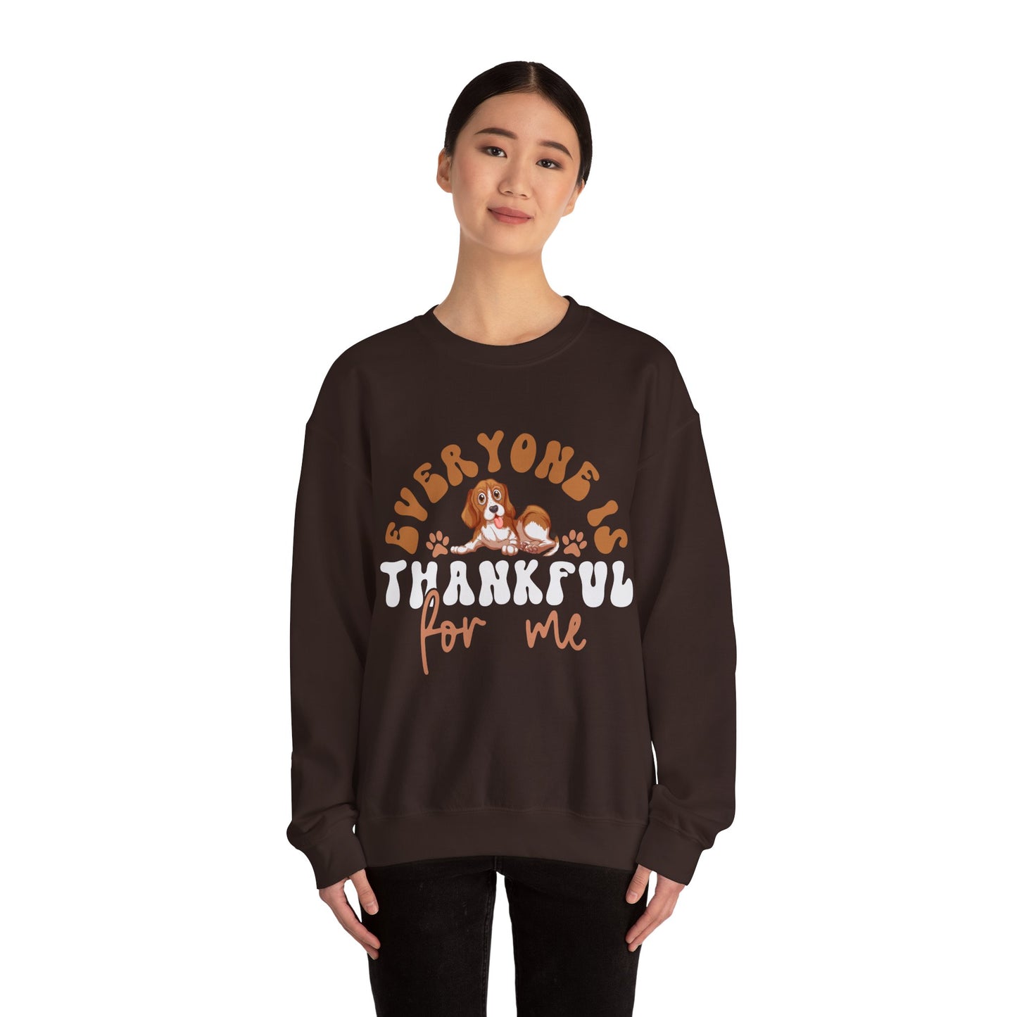 Cozy Thanksgiving Unisex Crewneck Sweatshirt – 'Everyone is Thankful For Me' Design
