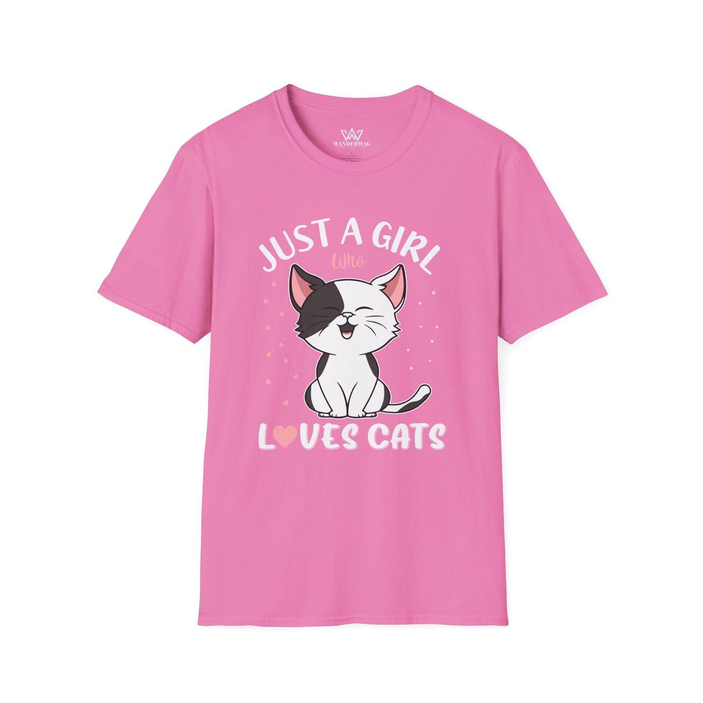 Just a Girl Who Loves Cats – Cat Lover Women's Soft-Style T-Shirt