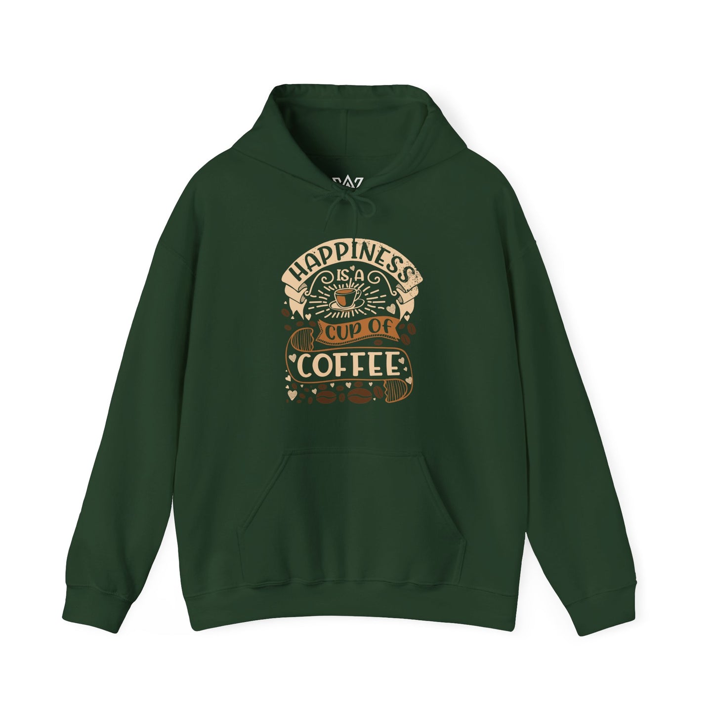 Happiness is a Cup of Coffee – Coffee Lover Unisex Heavy Blend™ Hooded Sweatshirt