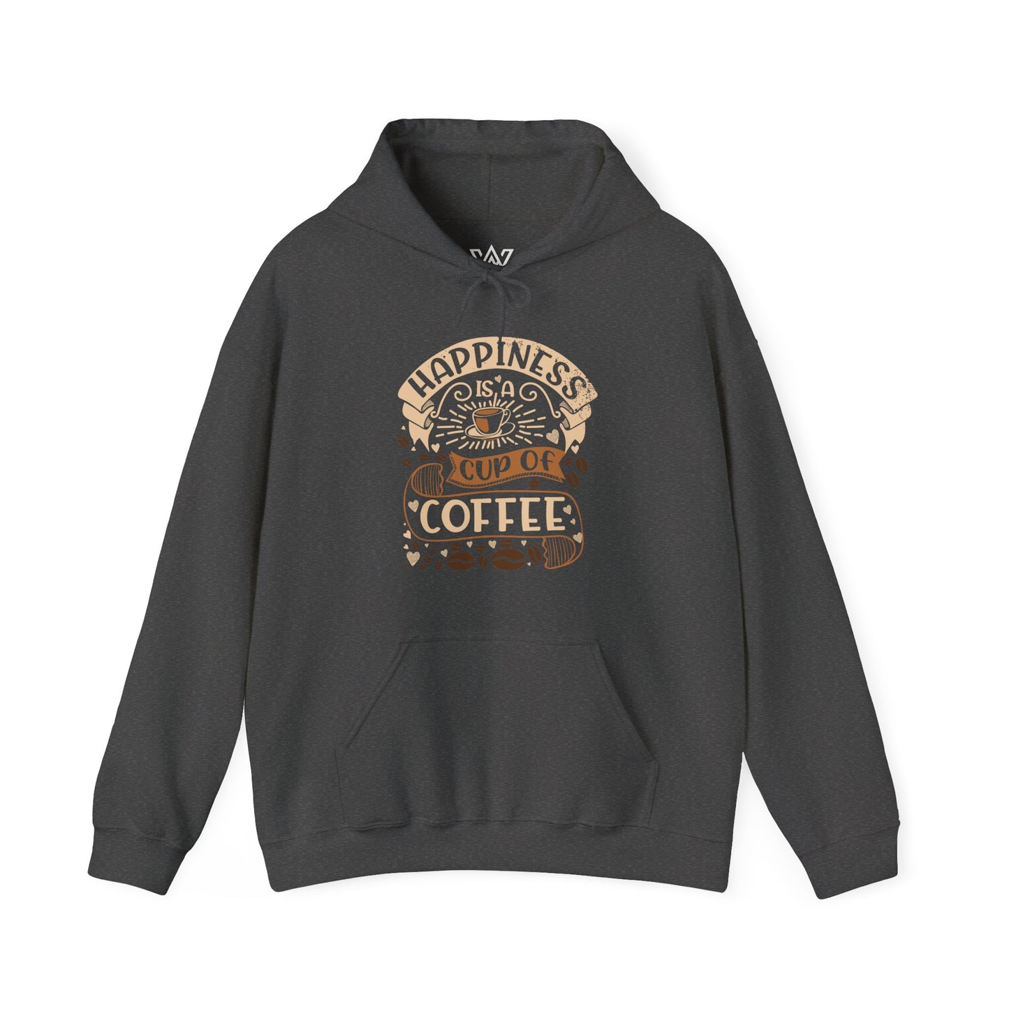 Happiness is a Cup of Coffee – Coffee Lover Unisex Heavy Blend™ Hooded Sweatshirt