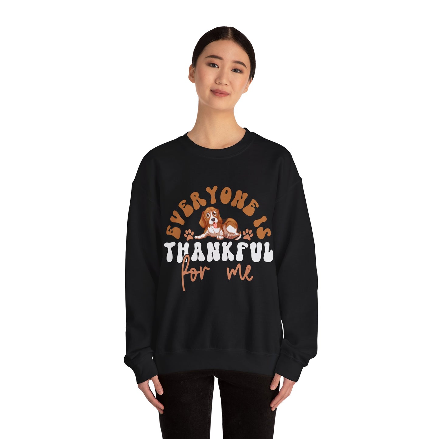 Cozy Thanksgiving Unisex Crewneck Sweatshirt – 'Everyone is Thankful For Me' Design