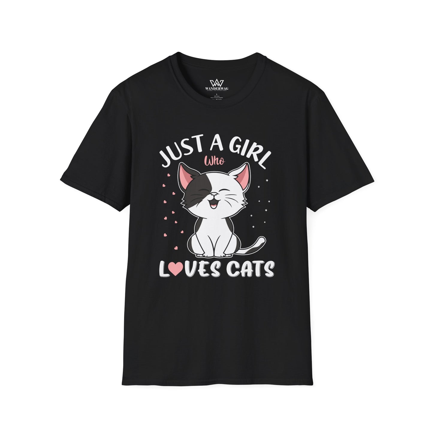 Just a Girl Who Loves Cats – Cat Lover Women's Soft-Style T-Shirt