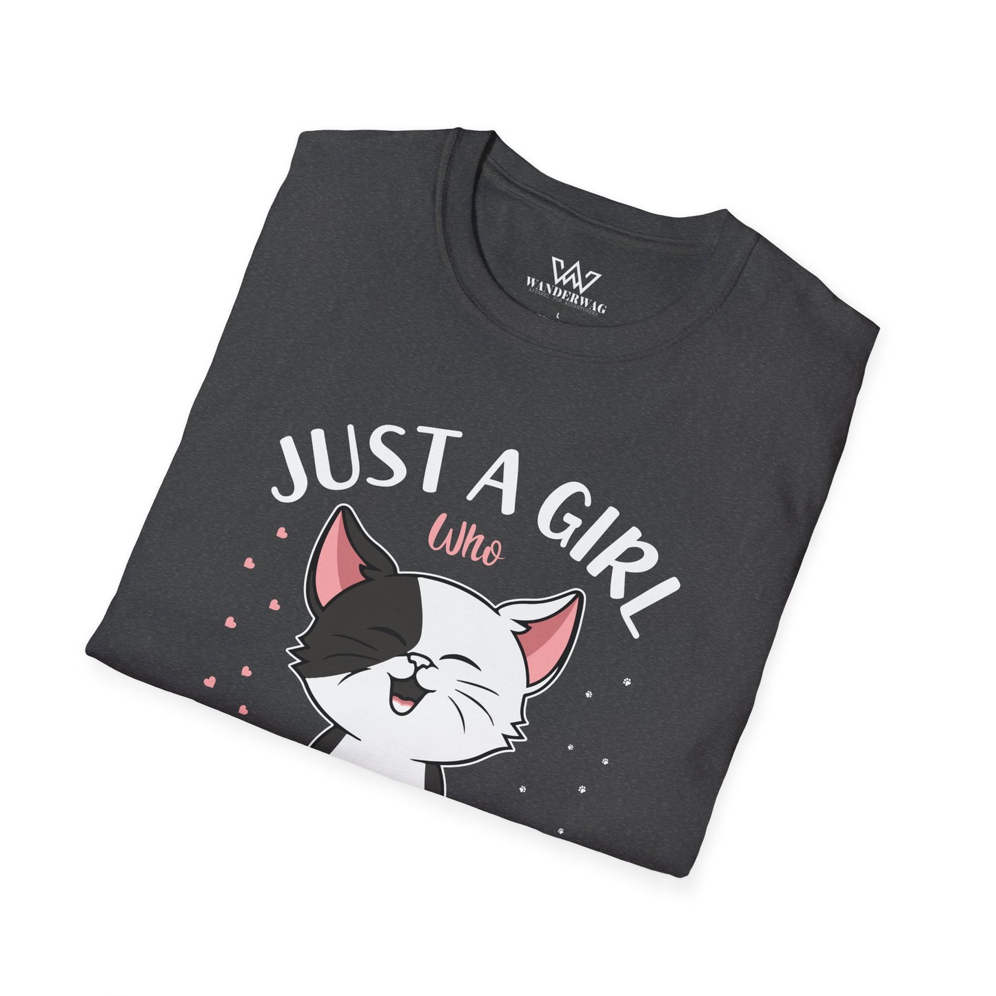 Just a Girl Who Loves Cats – Cat Lover Women's Soft-Style T-Shirt