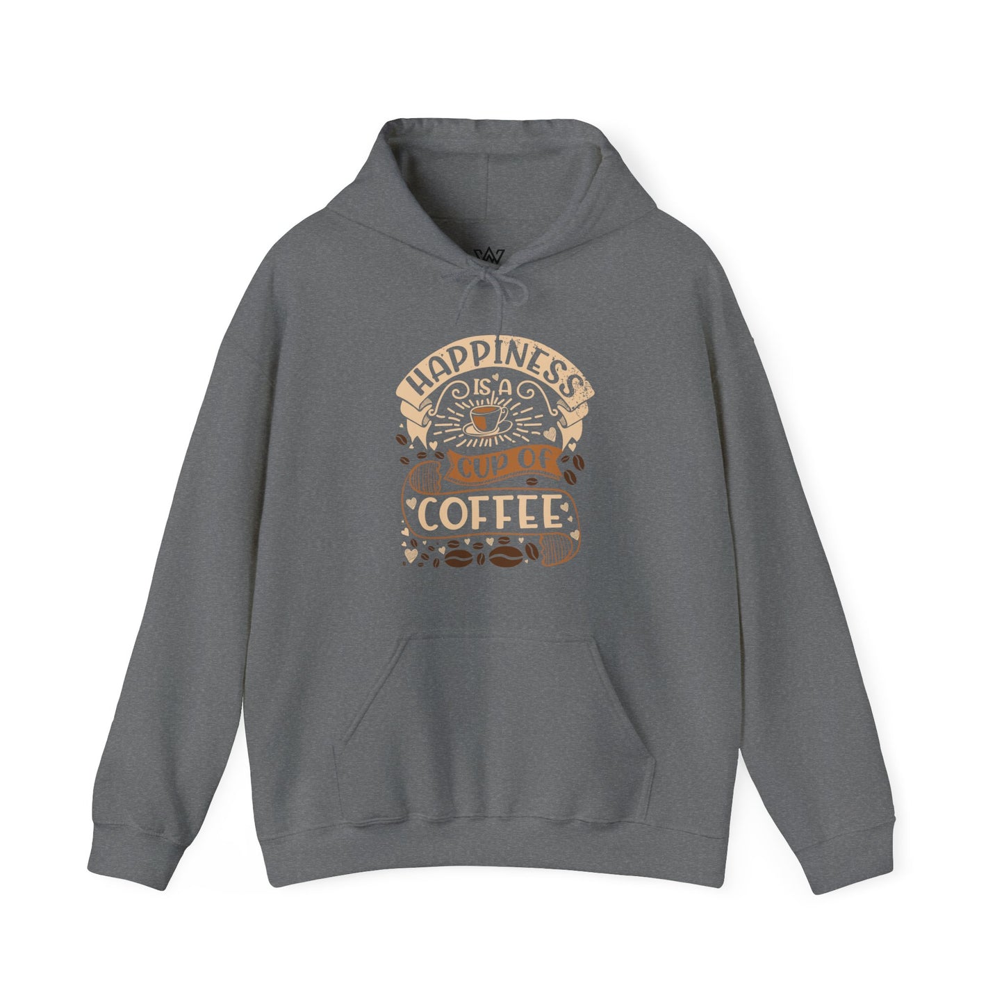 Happiness is a Cup of Coffee – Coffee Lover Unisex Heavy Blend™ Hooded Sweatshirt