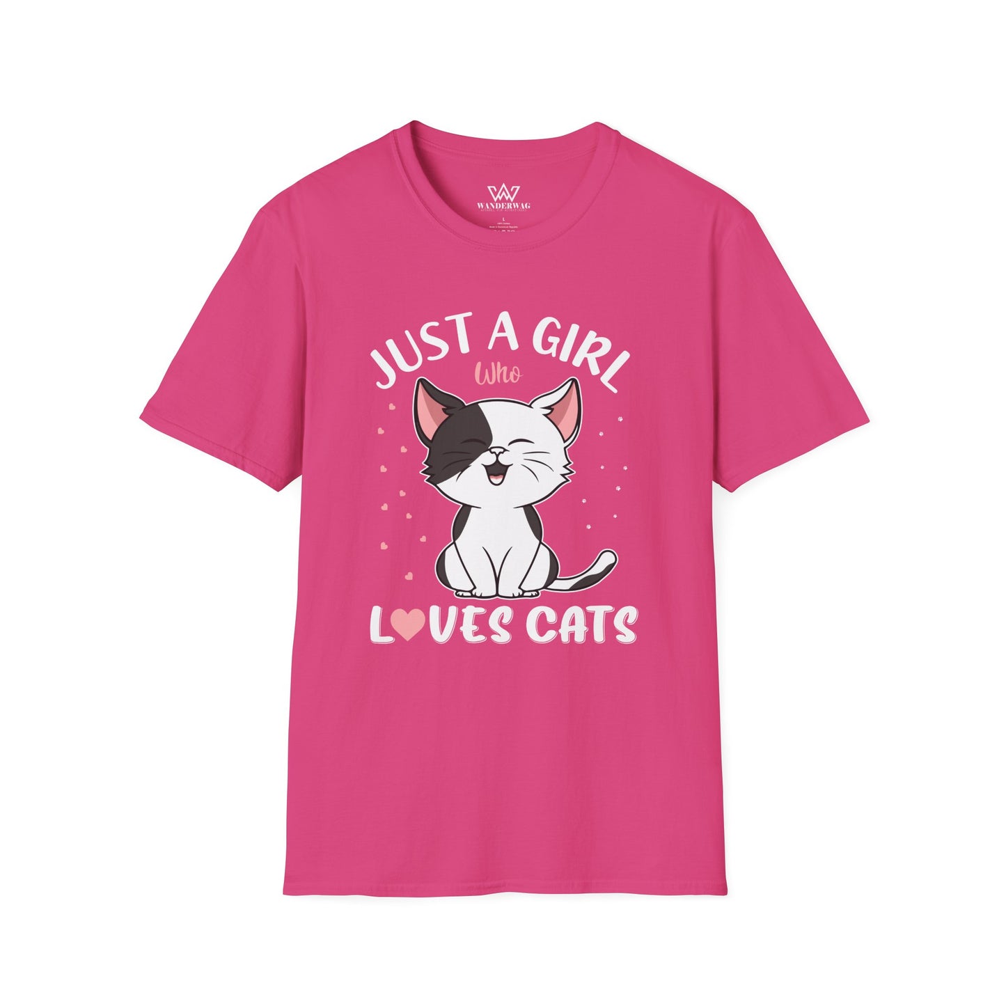 Just a Girl Who Loves Cats – Cat Lover Women's Soft-Style T-Shirt
