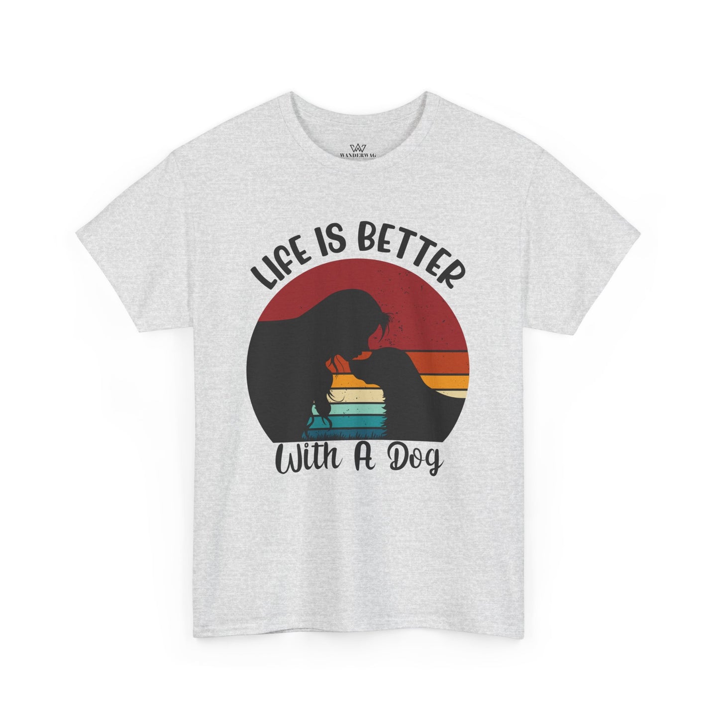 Life is Better with a Dog - Unisex Heavy Cotton Tee | Perfect for Dog Lovers