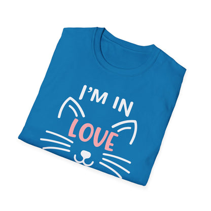 Cat Lover Unisex Softstyle T-Shirt - I'm in Love with the Shape of Meow