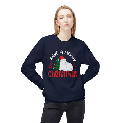 Meowy Christmas Crewneck Sweatshirt - Christmas Sweatshirt for Cat Lovers, Cat Mom Gifts, Christmas Shirt