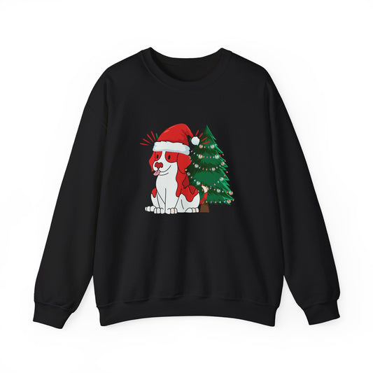 Christmas Dog Sweatshirt- Unisex Heavy Blend Crewneck Sweatshirt