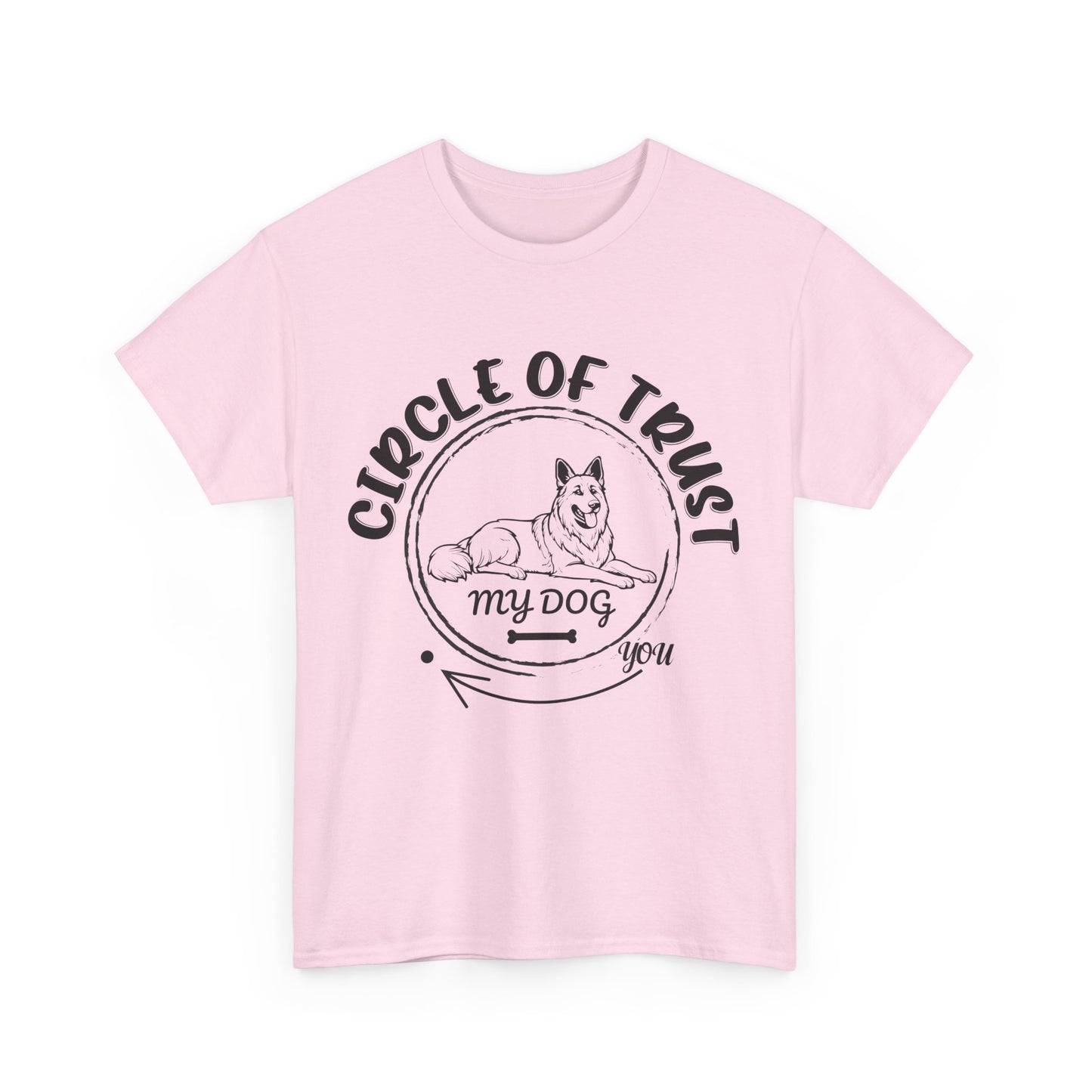 Circle of Trust Dog Lover Unisex Heavy Cotton T-Shirt- Funny Dog Parent Shirt for Dog Moms & Dads - Perfect Gift for Dog Lovers T-Shirt,