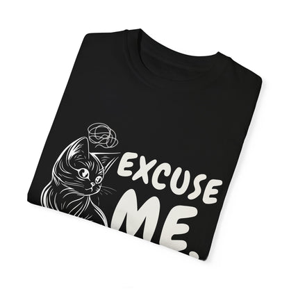 Cats Lover Tee - Overthinking Cute Unisex Shirt - excuse me let me overthink while looking cute