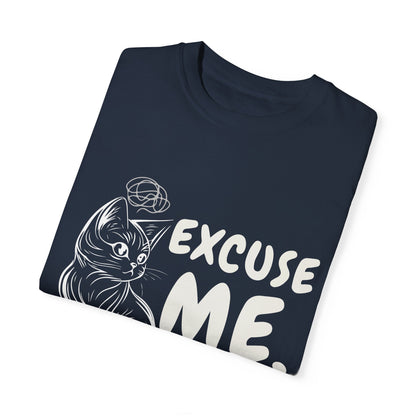 Cats Lover Tee - Overthinking Cute Unisex Shirt - excuse me let me overthink while looking cute