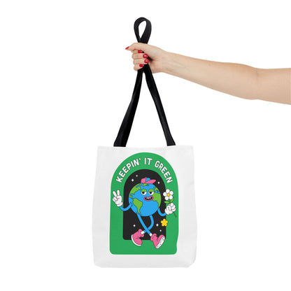 Green Tote Bag - Keep In It Design