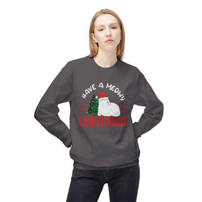 Meowy Christmas Crewneck Sweatshirt - Christmas Sweatshirt for Cat Lovers, Cat Mom Gifts, Christmas Shirt