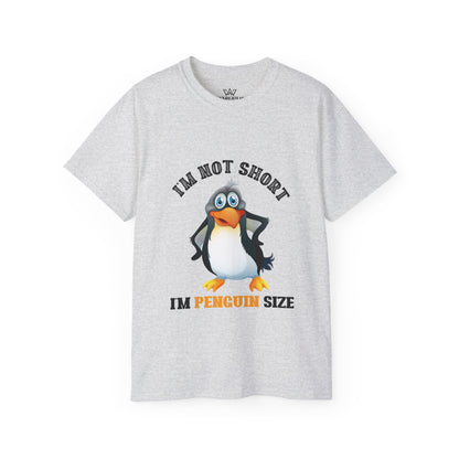 Penguin Lover Unisex Tee - I'm Not Short, I'm Penguin Size