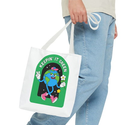 Green Tote Bag - Keep In It Design