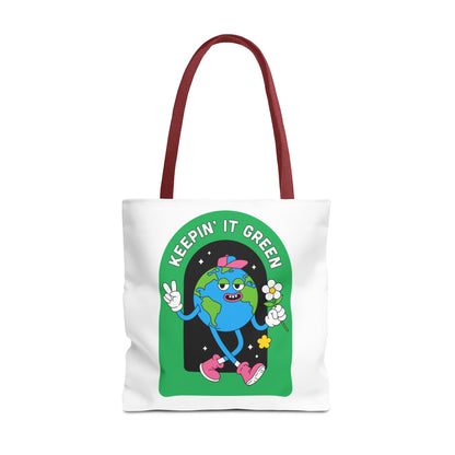 Green Tote Bag - Keep In It Design