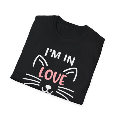 Cat Lover Unisex Softstyle T-Shirt - I'm in Love with the Shape of Meow