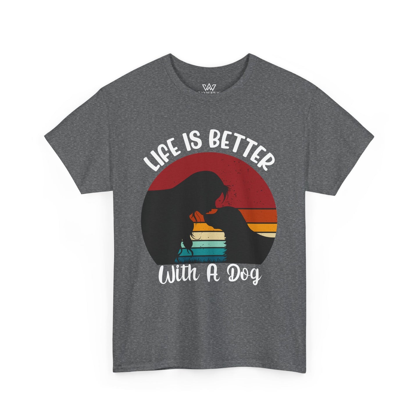 Life is Better with a Dog - Unisex Heavy Cotton Tee | Perfect for Dog Lovers