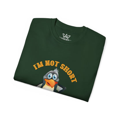 Penguin Lover Unisex Tee - I'm Not Short, I'm Penguin Size