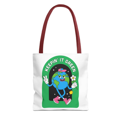 Green Tote Bag - Keep In It Design