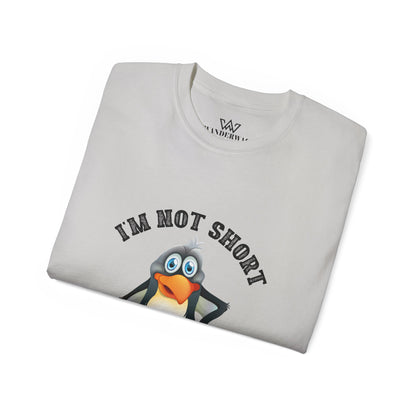 Penguin Lover Unisex Tee - I'm Not Short, I'm Penguin Size