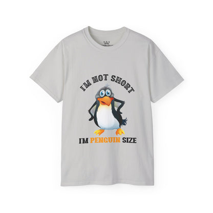 Penguin Lover Unisex Tee - I'm Not Short, I'm Penguin Size