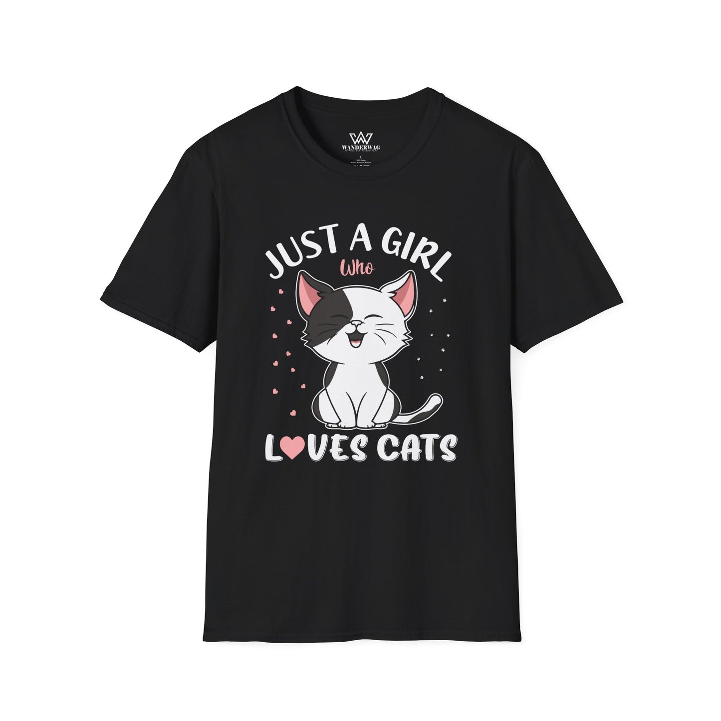 Just a Girl Who Loves Cats  – Cat Lover Women's Soft-Style T-Shirt