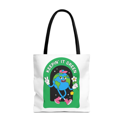 Green Tote Bag - Keep In It Design